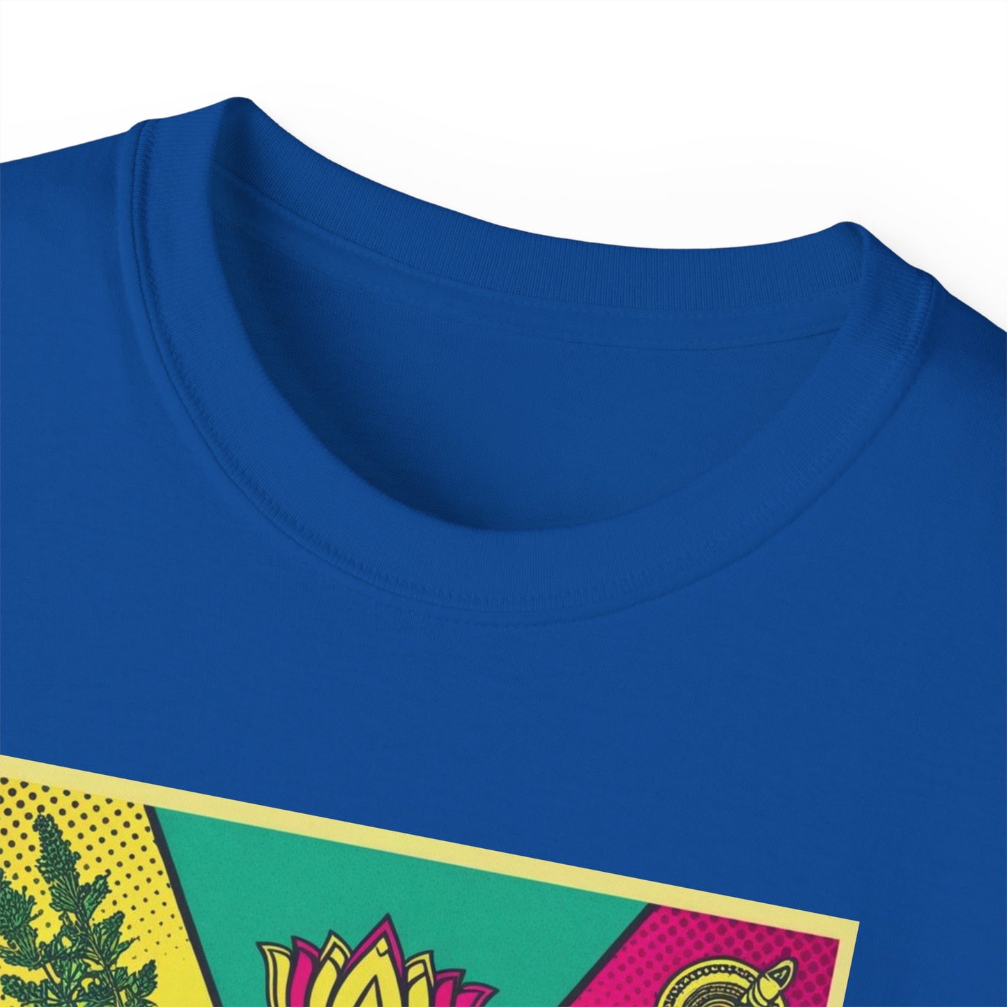 Ayurveda Unisex Ultra Cotton Tee - Design colorato del benessere