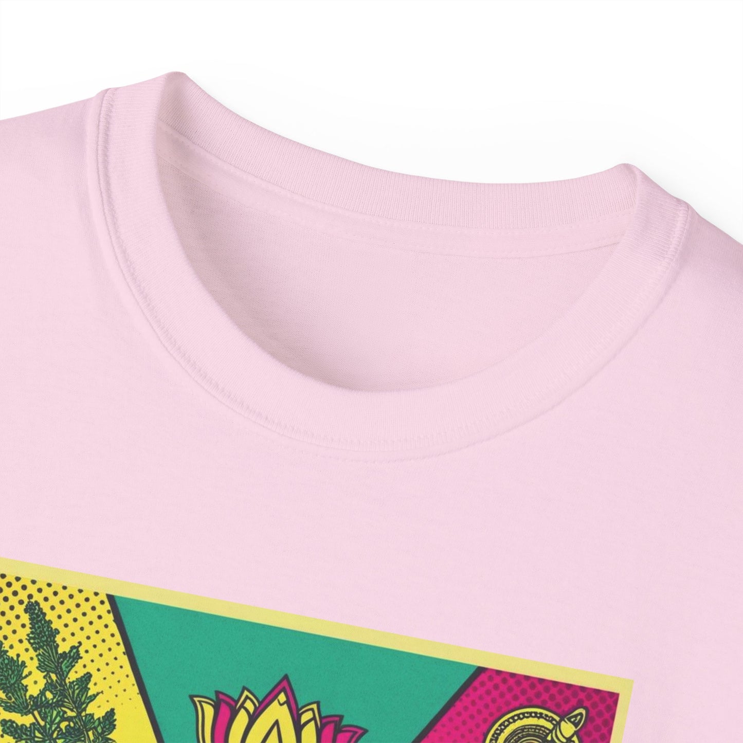 Ayurveda Unisex Ultra Cotton Tee - Design colorato del benessere
