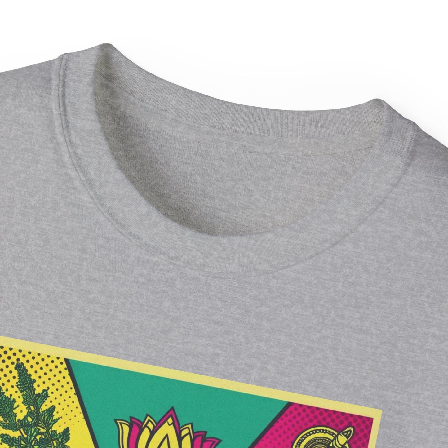 Ayurveda Unisex Ultra Cotton Tee - Design colorato del benessere