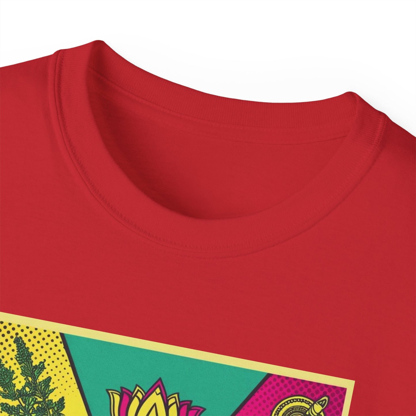 Ayurveda Unisex Ultra Cotton Tee - Design colorato del benessere